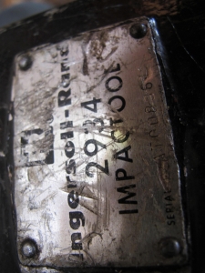 (3) INGERSOLL RAND IMPACT TOOLS MODEL# 2934 C1810050. LOADING & HANDLING FEE $5-4008